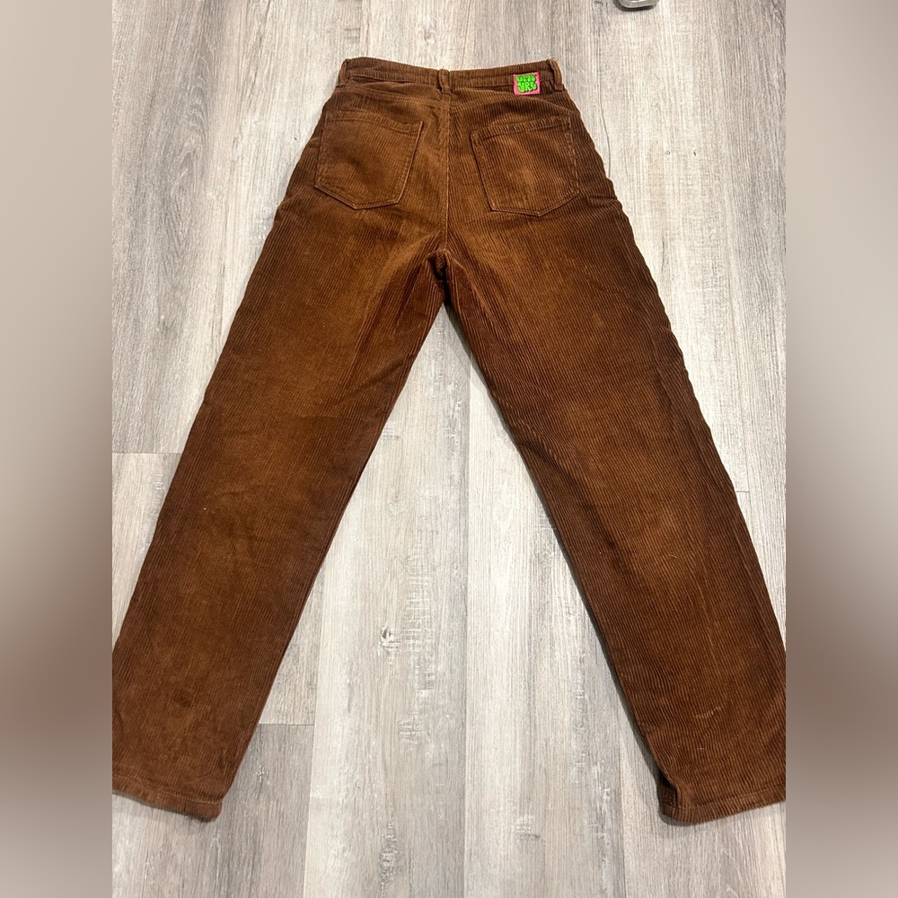Empyre Brown Straight Leg Jeans Corduroy Texture, size 0, EUC